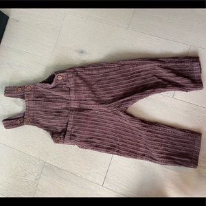 Zara boys brown corduroy overalls 12-18 month